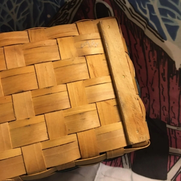 Wicker baskets with deco candle's - Picture 2 of 3